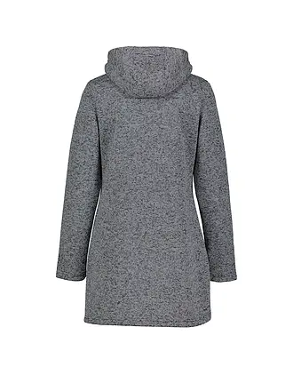 MERU | Giacca in pile lunga da donna Bergen | dunkelblau